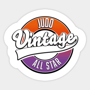 Judo vintage All Star logo Sticker